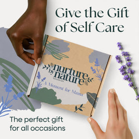 Nurture by Nature body butter jar open, creamy hydration for skin