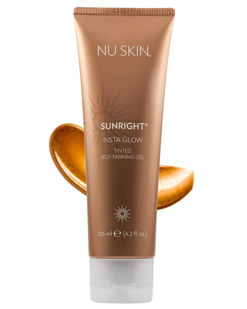 Nu Skin Sunright front packaging showing product and branding for instant glow