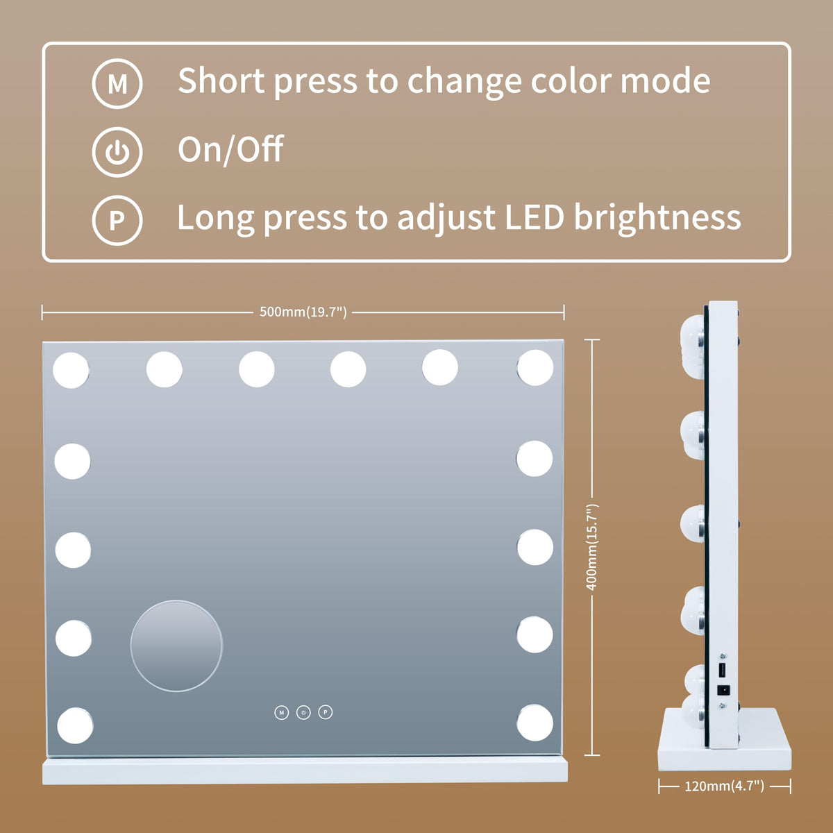 NUSVAN detachable 10X magnifier for precise makeup application benefit
