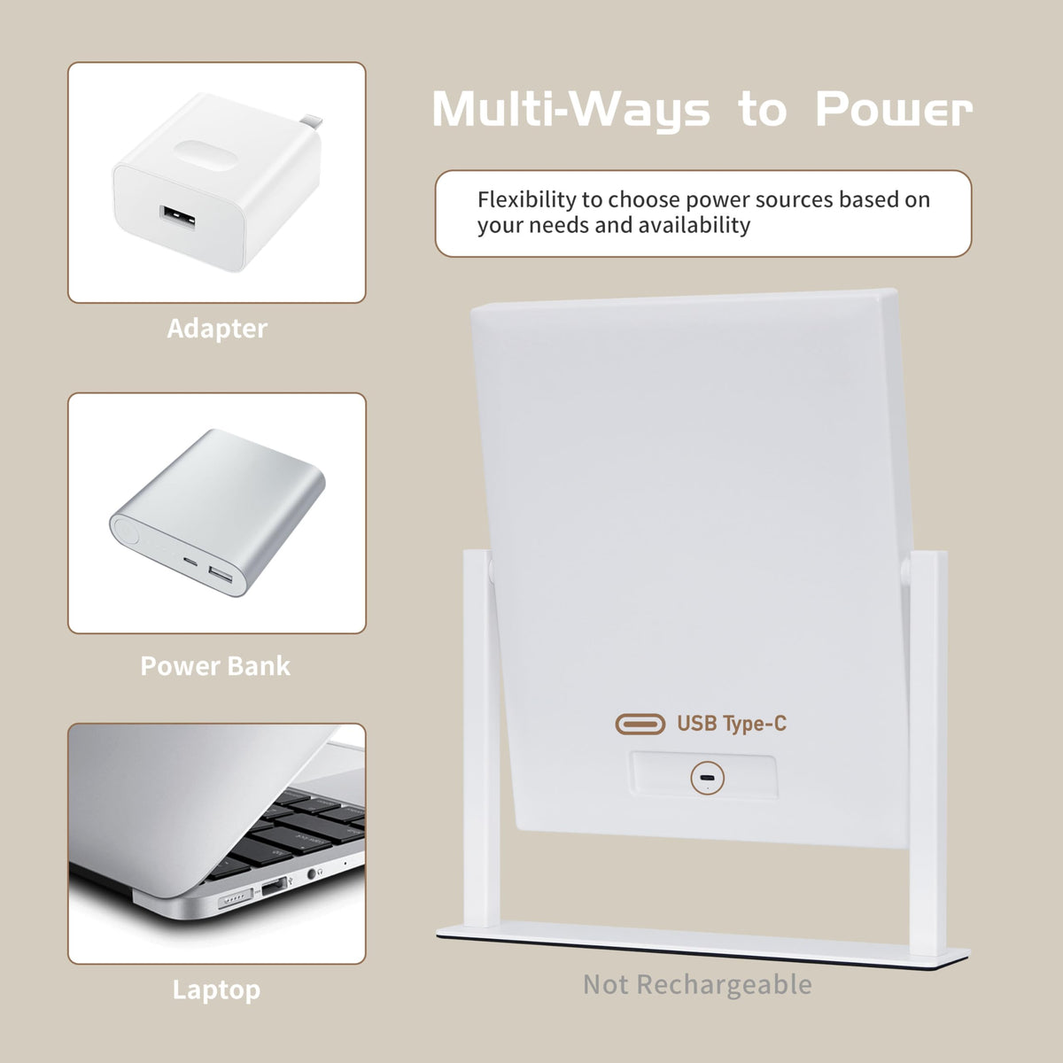 NUSVAN rubber‑padded base for stable placement and anti‑slip protection