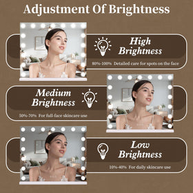 NUSVAN detachable 10x magnifying mirror close detail for precise makeup