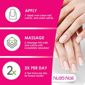 Nutra Nail ingredients label close-up showing key actives like keratin and collagen
