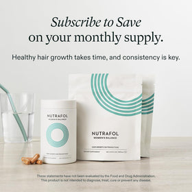 Conceptual before-and-after hair image illustrating improved scalp coverage