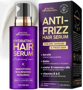 NUTRAHARMONY front packaging 5 oz showing product benefits and sleek bottle