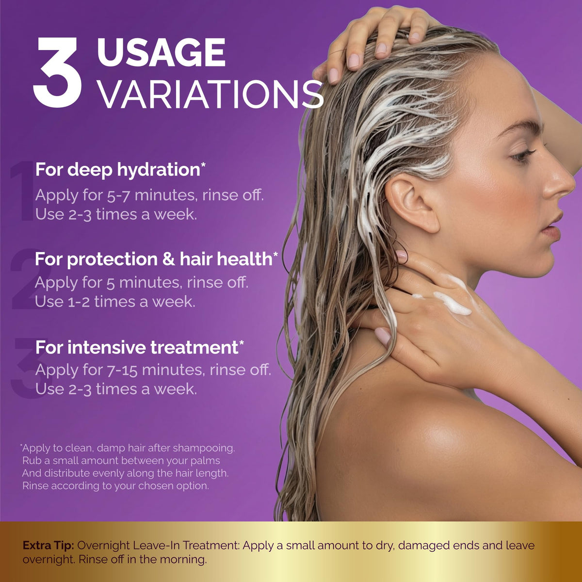 NUTRAHARMONY label close-up showing key ingredients and sulfate-free claim clarity