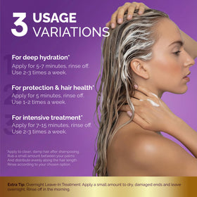 NUTRAHARMONY label close-up showing key ingredients and sulfate-free claim clarity