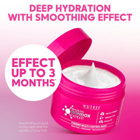 Nutree Professional being applied to damp hair for reconstruction and smoother styling