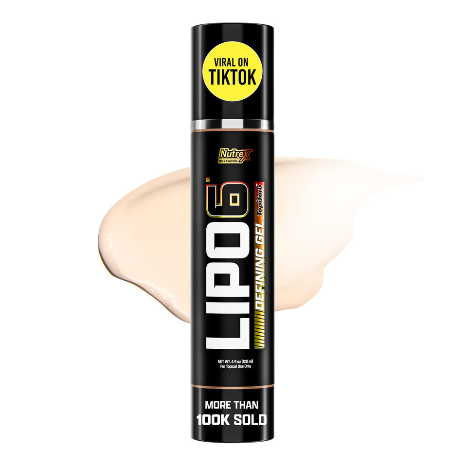 Nutrex Research Lipo-6 Defining Gel front packaging showing product benefit