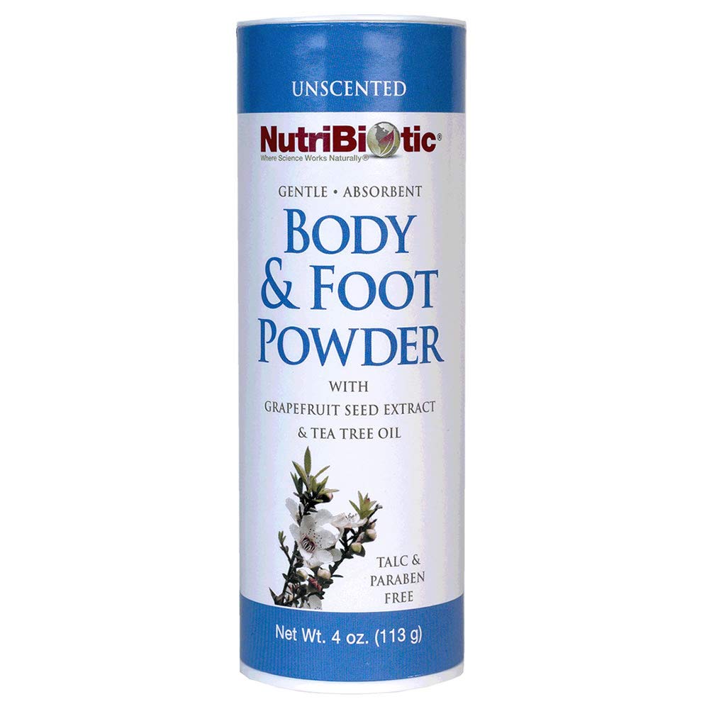 NutriBiotic front packaging showing unscented powder and benefits