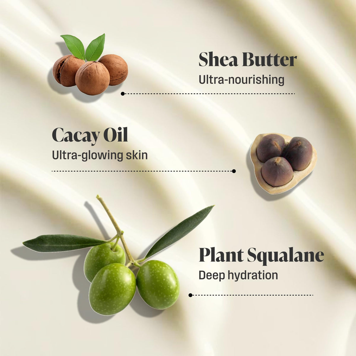 Nutrius creamy texture close-up demonstrating smooth, fast-absorbing consistency