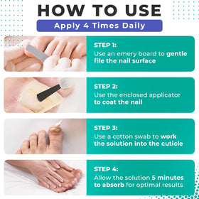 Nature’s NutriWave being applied to nails demonstrating targeted care