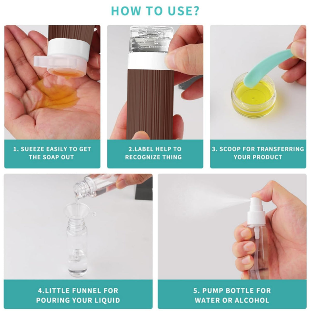 NuvaConx silicone squeeze texture demonstrating easy dispensing benefit