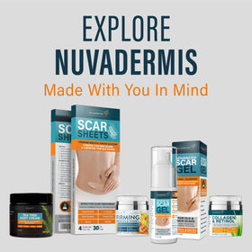 NUVADERMIS in bathroom routine setting suggesting easy daily use and minimal fragrance