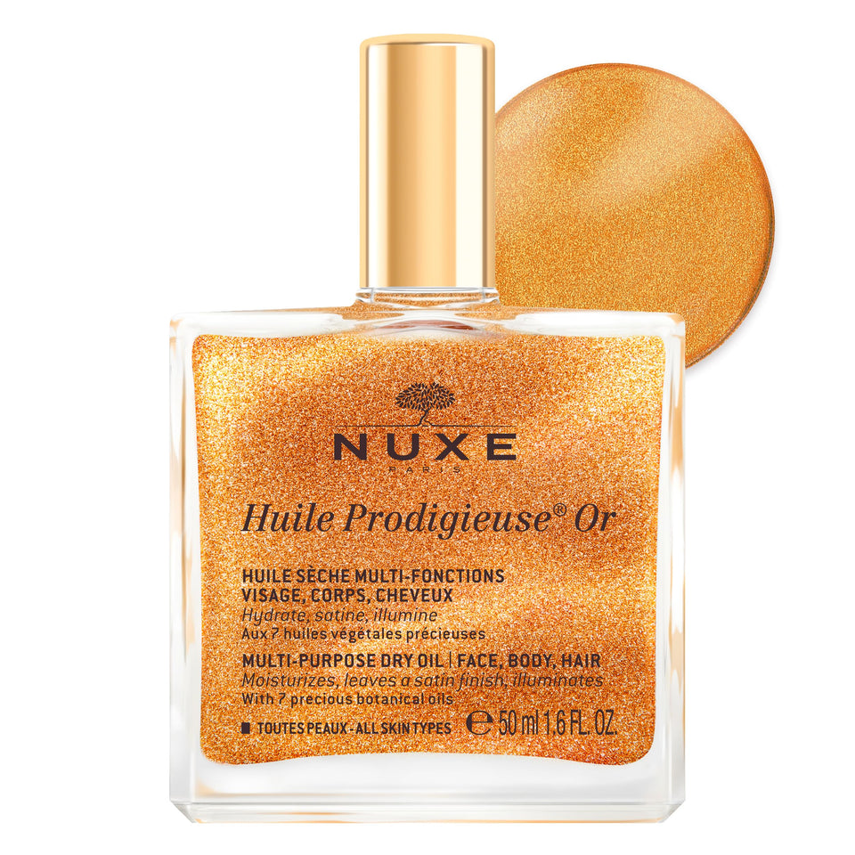 Nuxe front bottle showing sleek packaging and instant product recognition