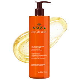 NUXE front bottle shot showing label and elegant packaging, evokes gentle cleansing