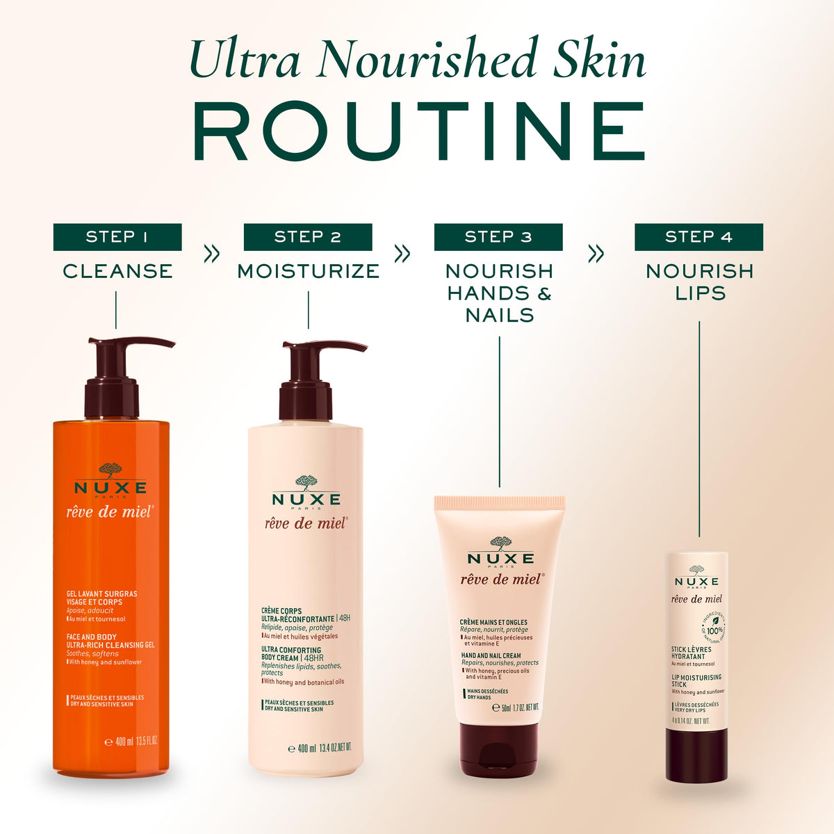 NUXE in a daily bag lifestyle scene showing travel-ready hydration convenience