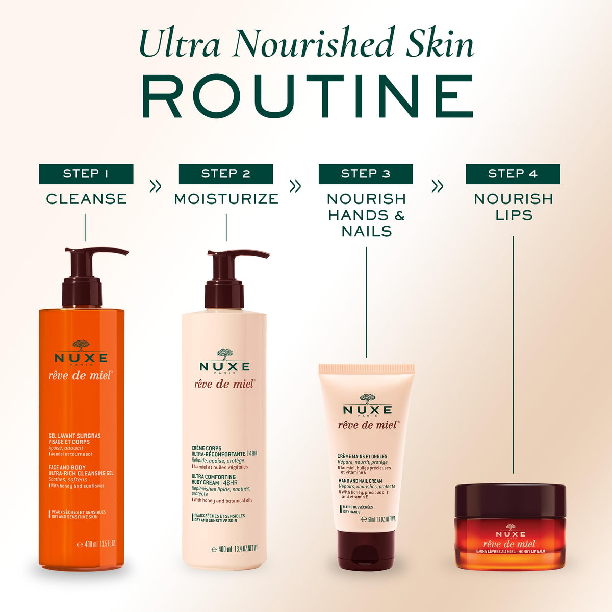 Nuxe balm in outdoor setting showing protective nourishment benefit