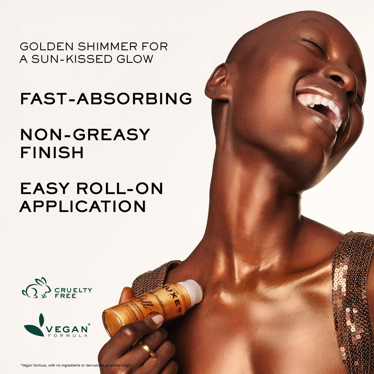 NUXE applied to hair ends adding shine and nourishment benefit
