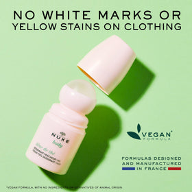 NUXE deodorant texture close-up highlighting lightweight, non-sticky finish
