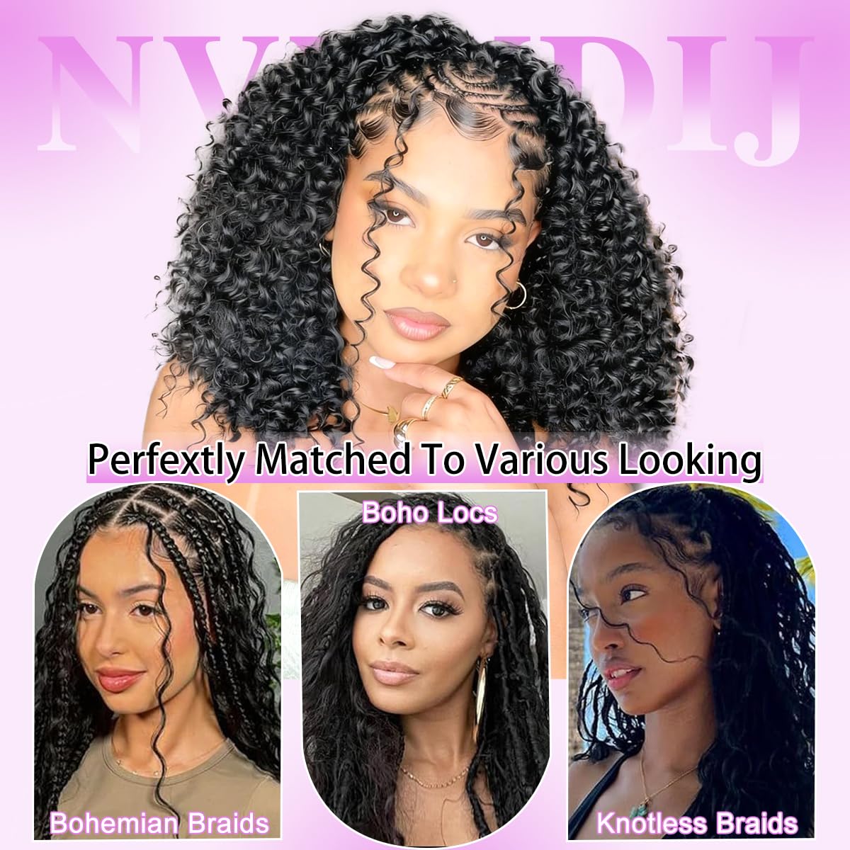 Nvnvdij packaging with satin bag for storage highlighting protection and longer-lasting hair benefit