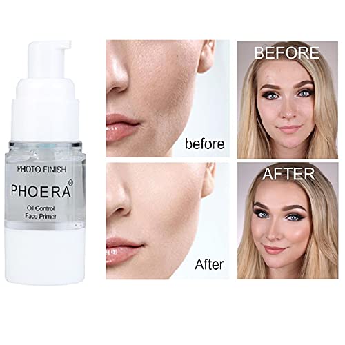nvyue PHOERA primer on fingertips during application for even makeup base