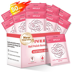 NXJ INFILILA front packaging showing 50 sealed jumbo pads and benefits