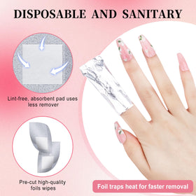 NXJ INFILILA used foil wrap being discarded demonstrating single-use safety