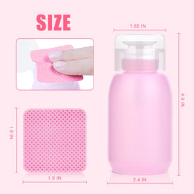 NXJ INFILILA wipes used with acetone on nail, speeds gel removal