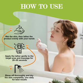 NXPPYY soap held in hand to show size and everyday convenience