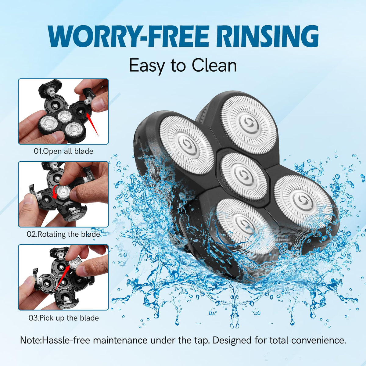 NXPPYY small cleaning brush detail used to remove trapped hairs and extend blade life