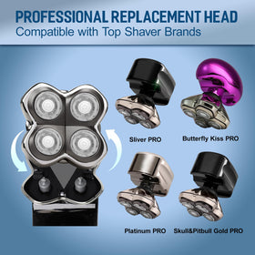 NXPPYY detached head displaying snap-on mount, enables tool-free swaps