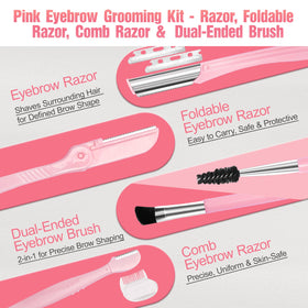 NXPPYY curved trimmer and small razor arranged to show precise control