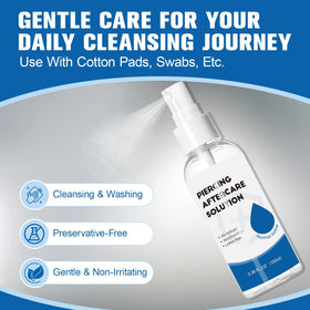 NXPPYY single opened saline wipe used to remove crust and soothe piercing