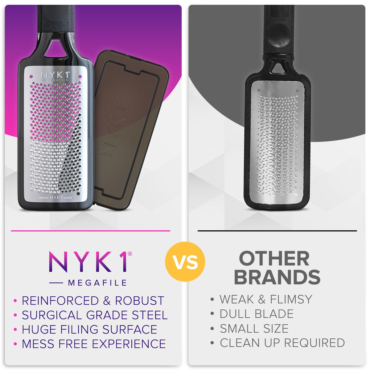 NYK1 MegaFile with towel showing easy aftercare and quick drying for hygiene