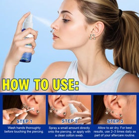 Nyloriaine bottle inside travel pouch illustrating on-the-go aftercare