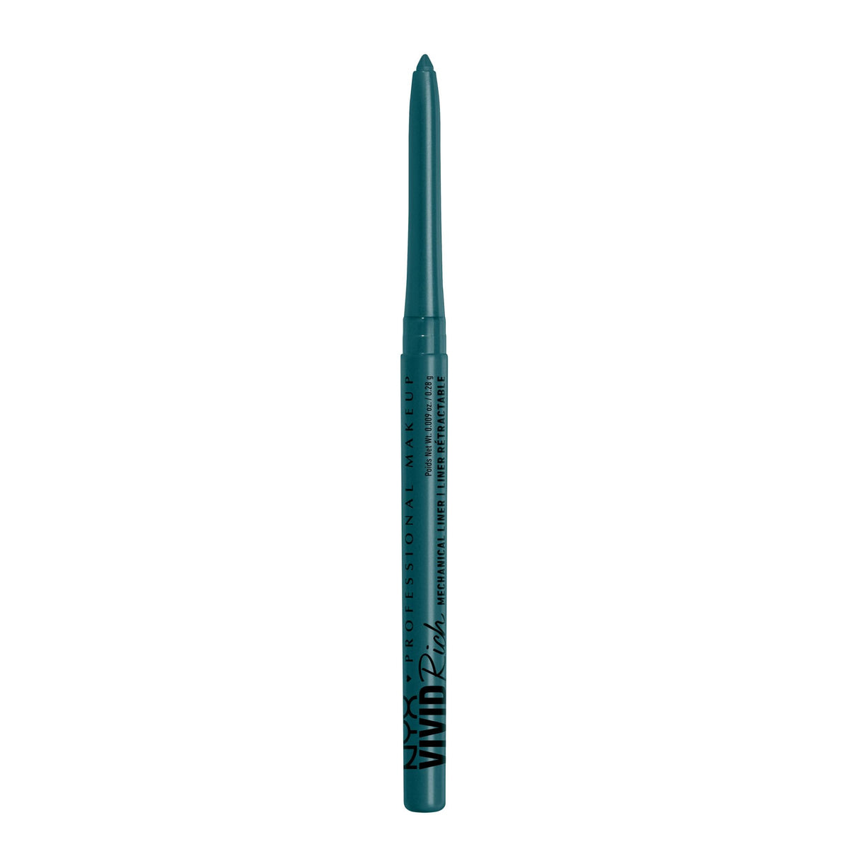 NYX PROFESSIONAL MAKEUP front packaging showing aquamarine green shade benefit pop