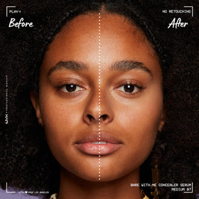 NYX PROFESSIONAL MAKEUP creamy concealer texture swipe demonstrating smooth blendability