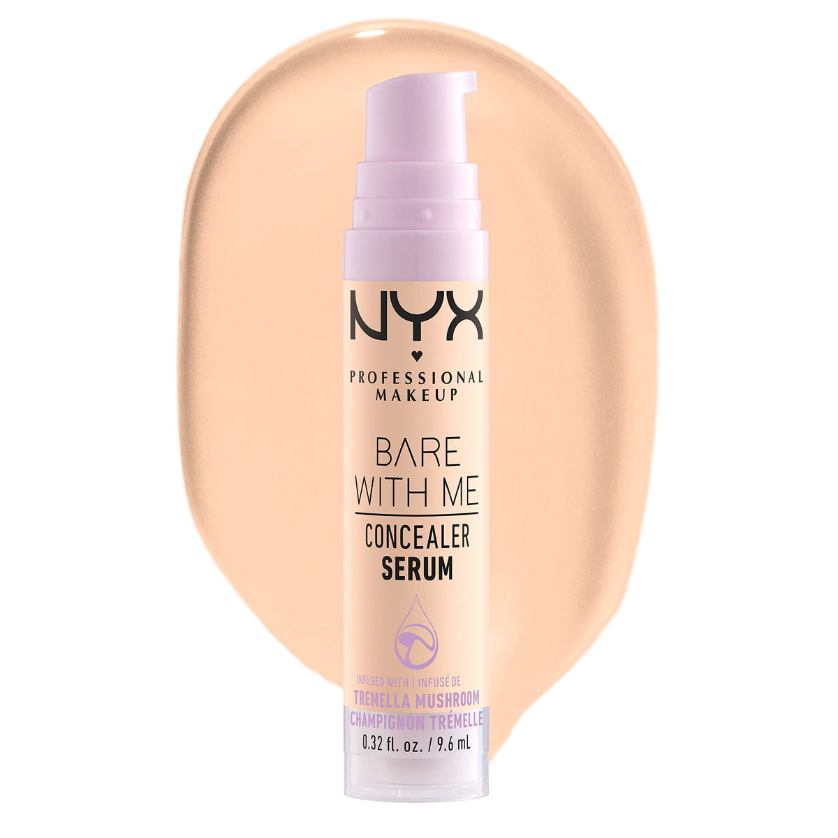 NYX concealer serum front packaging showing product and shade for hydration