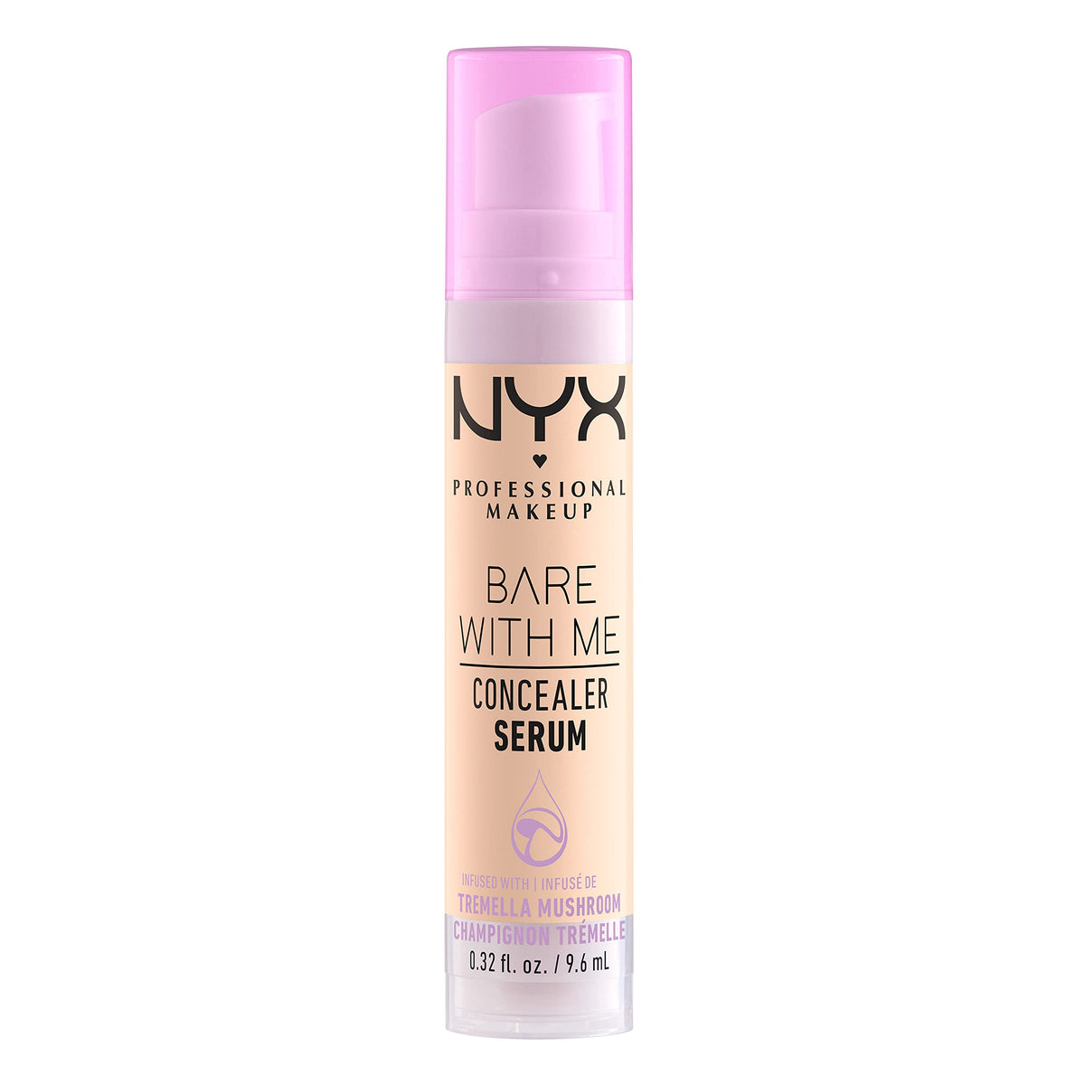 NYX concealer serum on bathroom vanity styling shows everyday skincare makeup