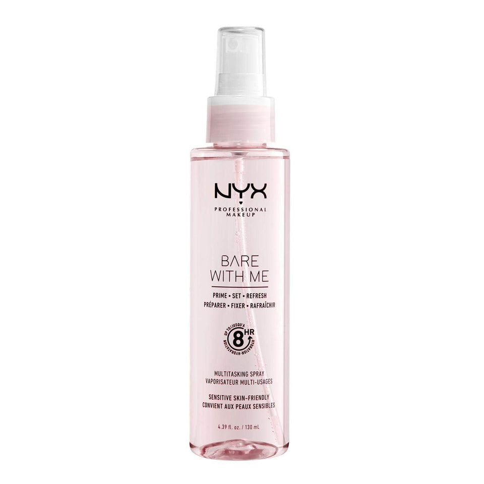 NYX PROFESSIONAL MAKEUP front packaging showing bottle and label, easy travel-friendly use