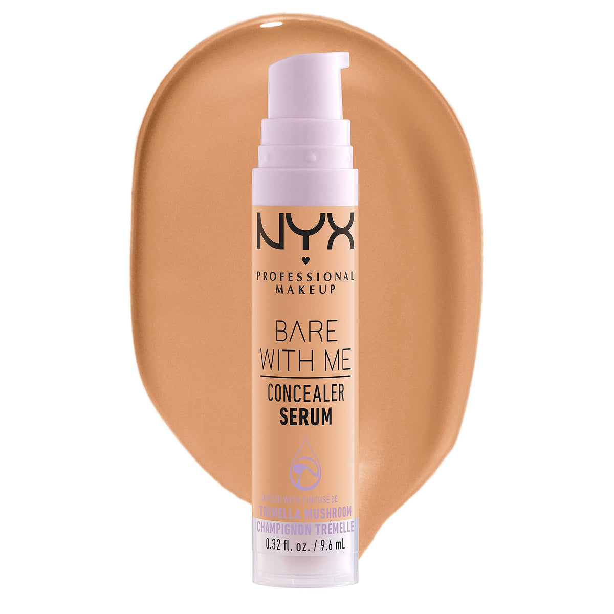 NYX PROFESSIONAL MAKEUP front packaging showing shade and compact design benefit