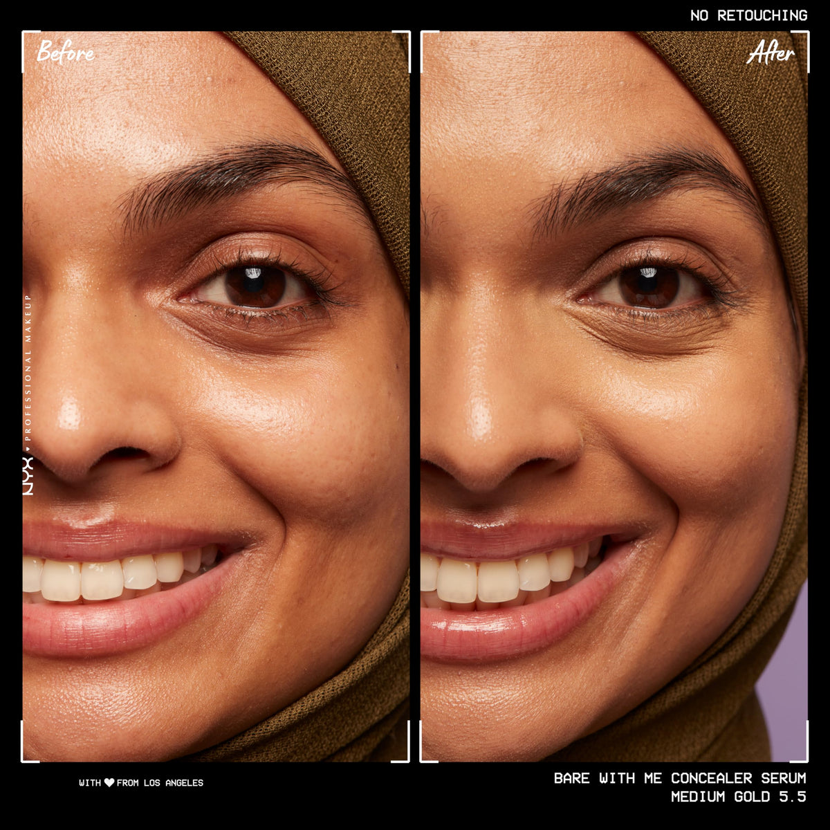 NYX PROFESSIONAL MAKEUP concealer-serum texture swirl showing hydrating, blendable finish benefit