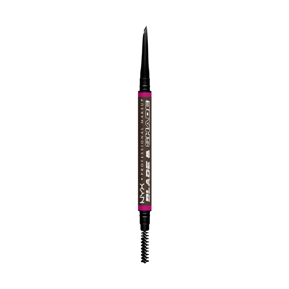 NYX PROFESSIONAL MAKEUP front packaging in Espresso showing full pencil benefit