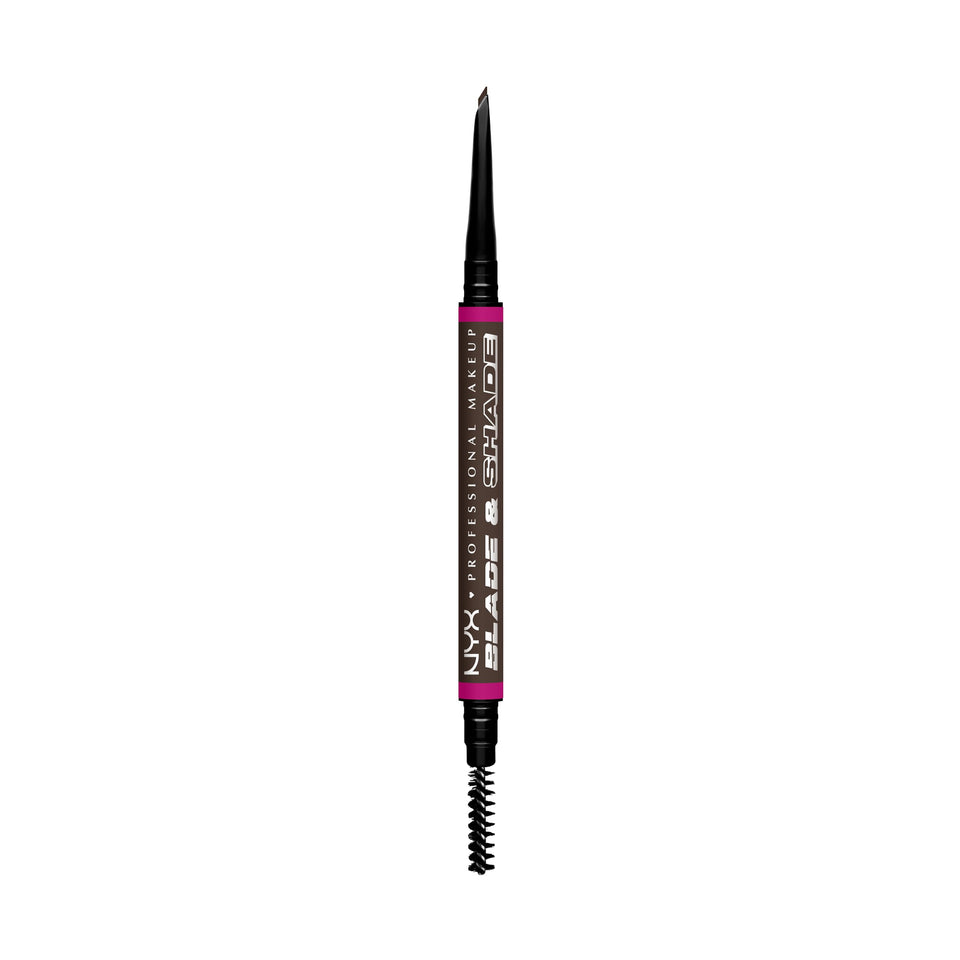 NYX PROFESSIONAL MAKEUP front packaging showing sleek pencil and branding benefit: easy storage