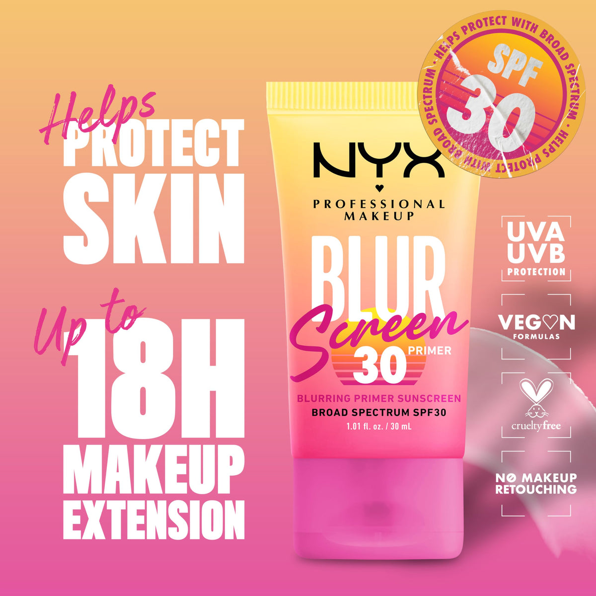 NYX Blurscreen texture close‑up revealing smooth, lightweight gel