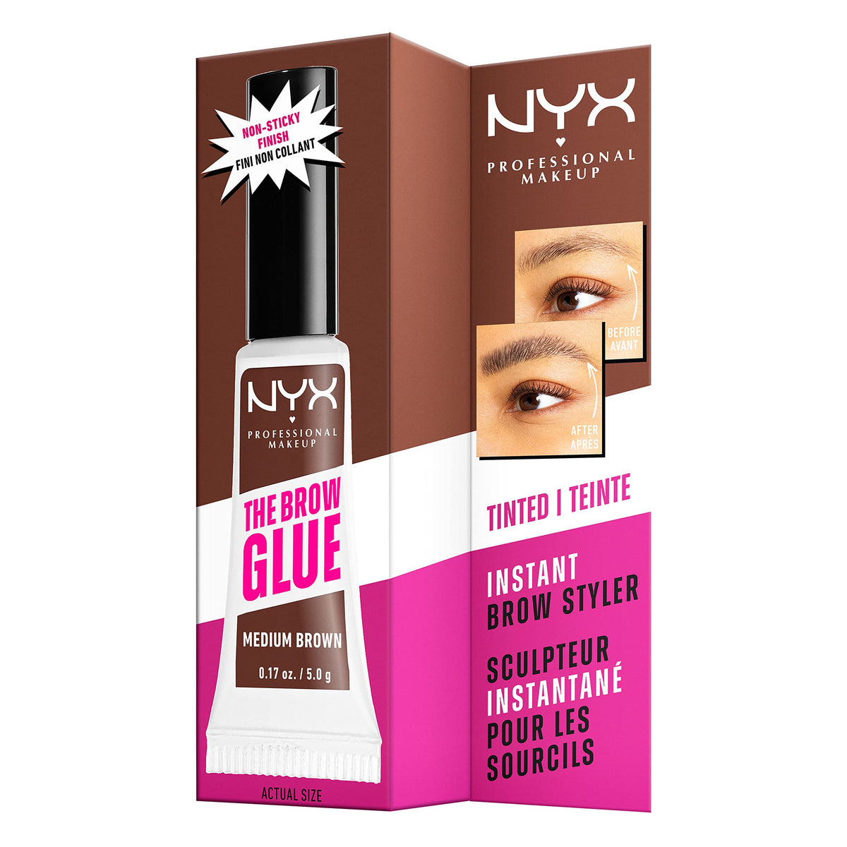 NYX PROFESSIONAL MAKEUP label detail highlighting shade name and cruelty-free benefit