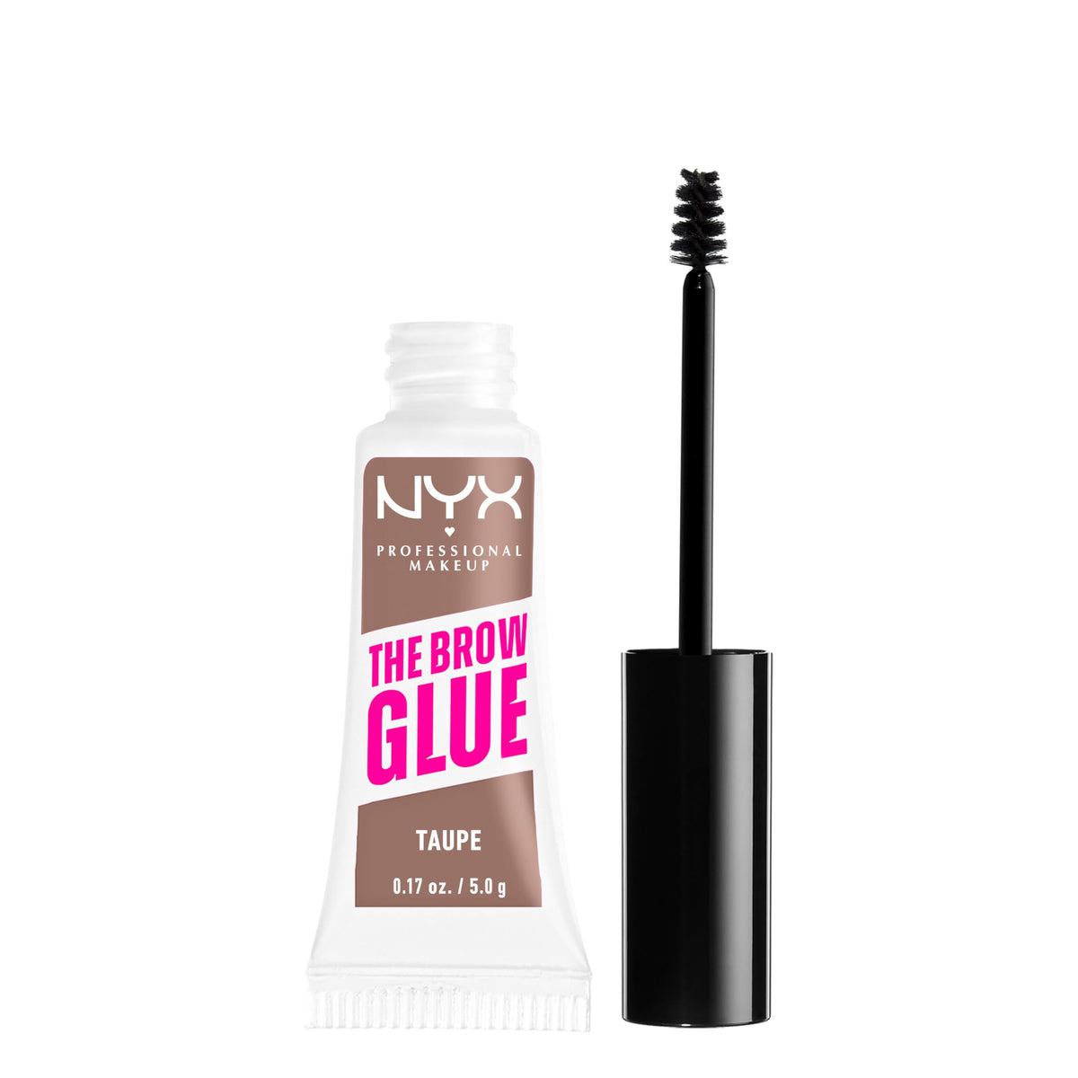 NYX PROFESSIONAL MAKEUP front packaging showing Taupe shade and benefit of long hold