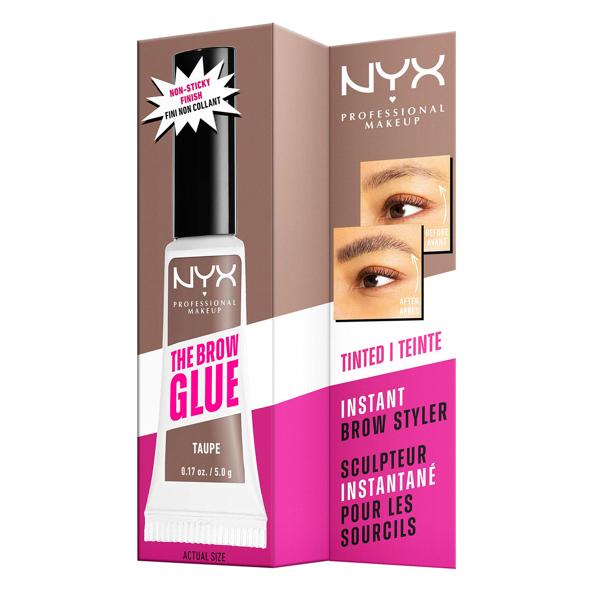 NYX PROFESSIONAL MAKEUP open cap showing bristles for effortless grooming