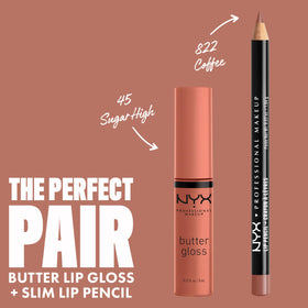 NYX PROFESSIONAL MAKEUP glosses beside clutch and mirror for on-the-go touchups