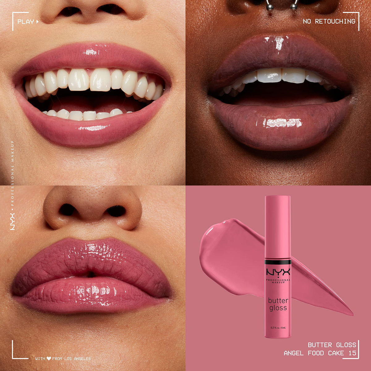 NYX PROFESSIONAL MAKEUP Madeleine shade on lips delivering rosy mauve modern definition
